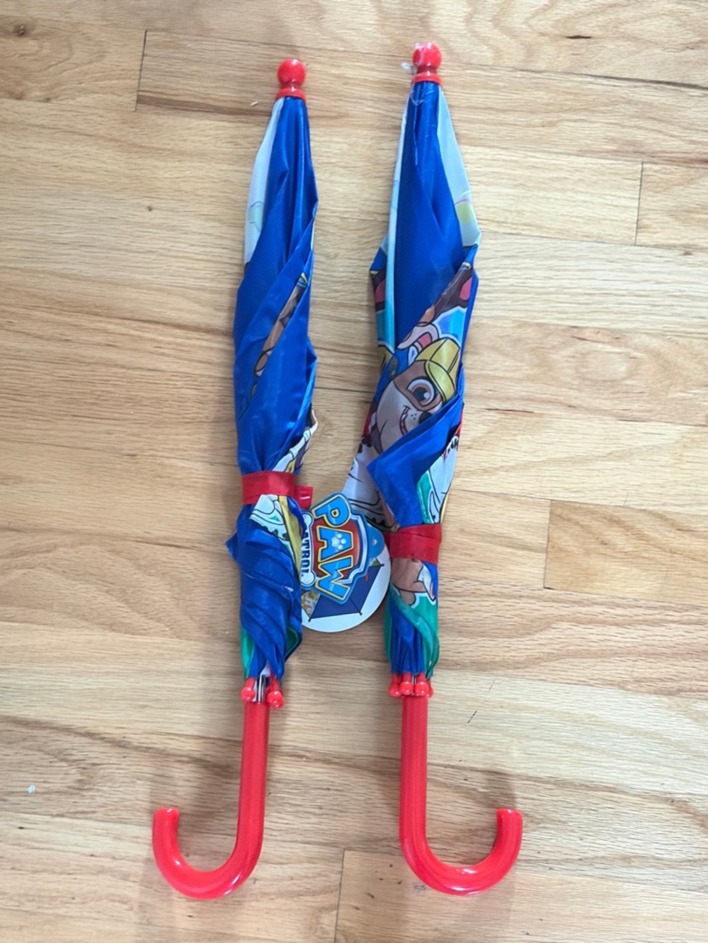 Paw Patrol Children's Umbrellas - Bright Blue & Red, New With Tags